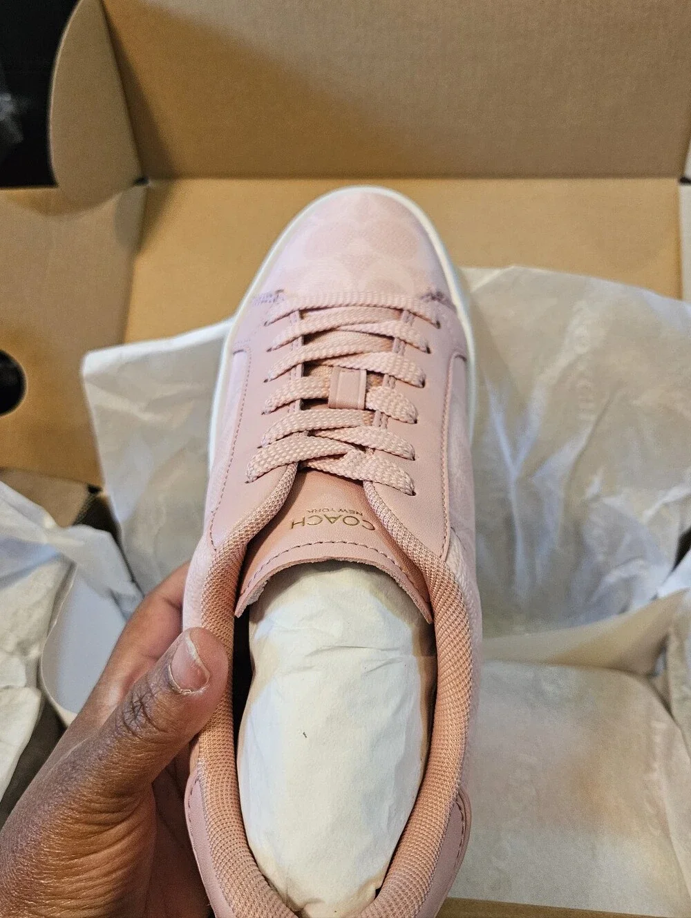 Coach High Line Sneaker In Signature Canvas